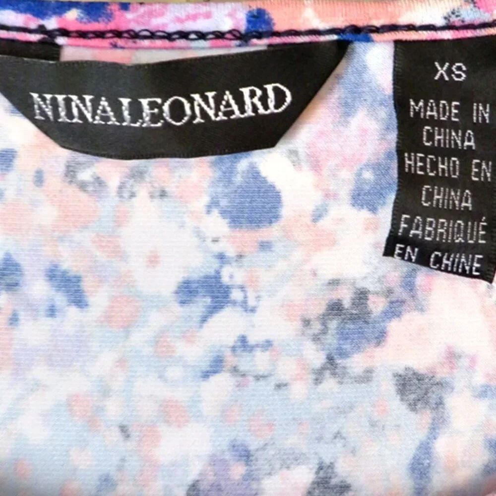 NWT Nina Leonard Miracle Matte Jersey Midi Dress Size XS‎ Wrinkle Resistant